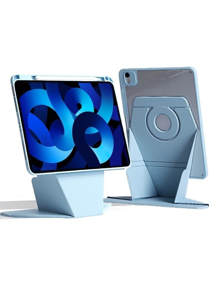 general Magnetic Case Compatible with iPad Air 13 Inch (M2) 2024 Dismantling Vertical Magnetic Ring Rotating Bracket Full Package Protective Cover for iPad Air 13 Inch - Image 1