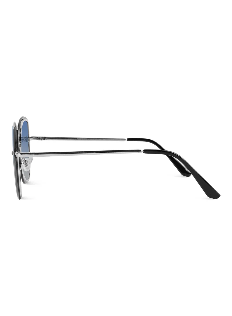 Woggles Latest & Stylish UV Protected Blue Cateye Rimless Sunglasses for Women