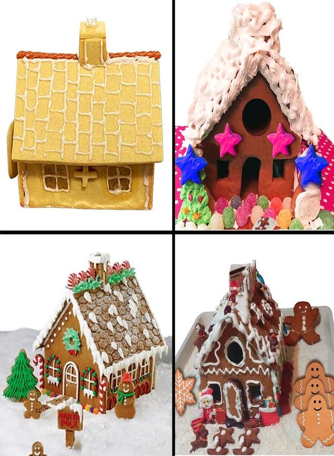 YXChome Gingerbread House Cookie Cutter Set - 3D Christmas Cookie Cutters - 10Pcs Gingerbread House Kit for Christmas, Halloween, Holiday, Winter (Gift Package) - Image 4