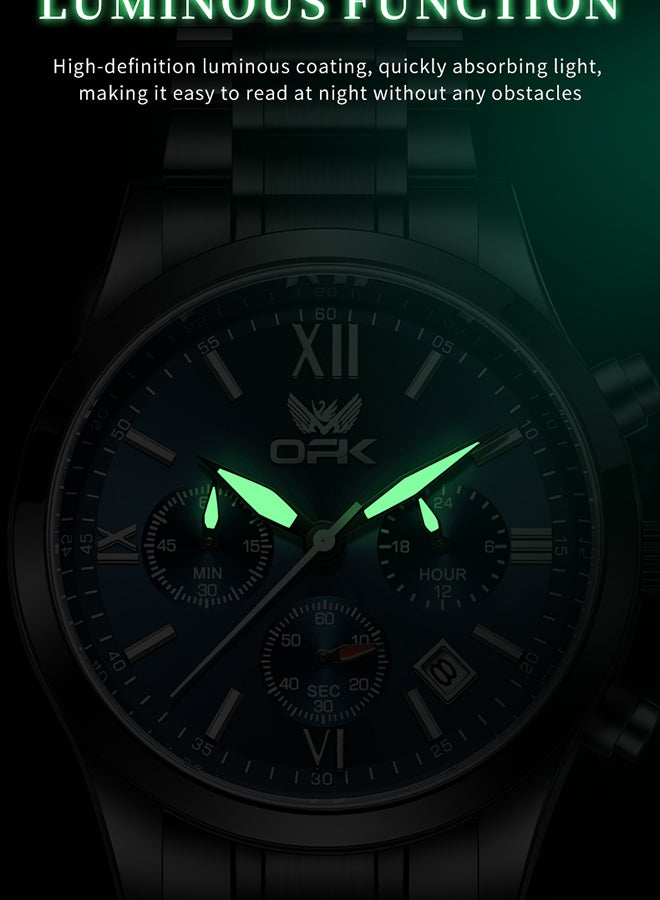 OPK Men'S Watch Waterproof Six-Pin Calendar Multi-Function Quartz Watch 6052 - Image 3