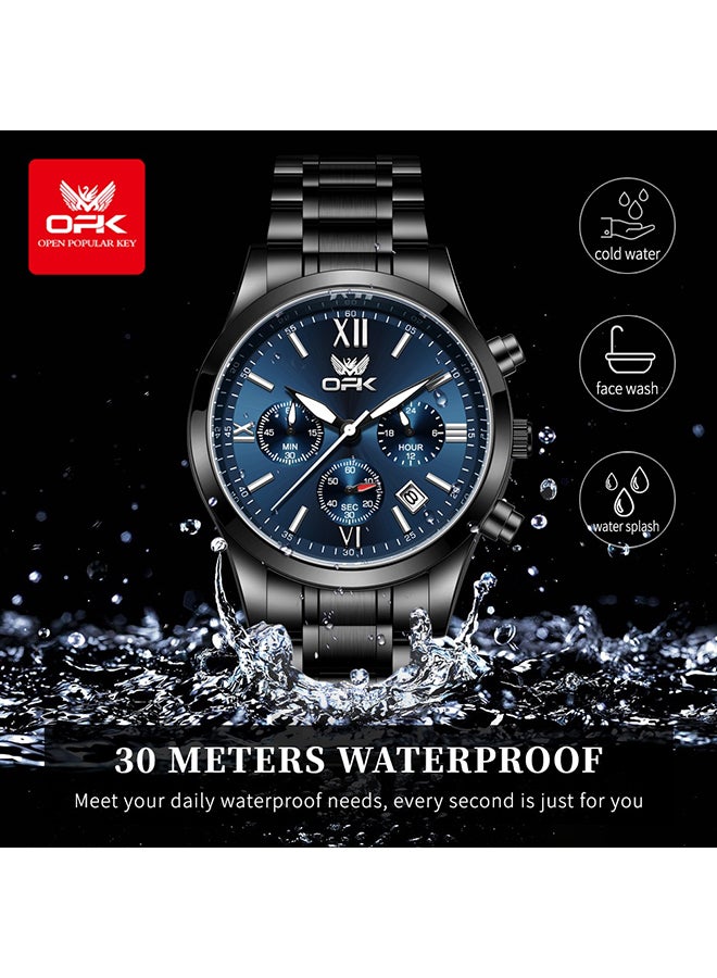OPK Men'S Watch Waterproof Six-Pin Calendar Multi-Function Quartz Watch 6052 - Image 1