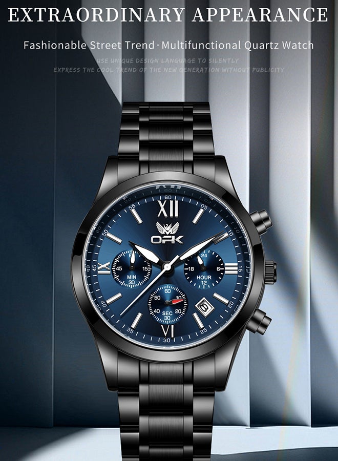 OPK Men'S Watch Waterproof Six-Pin Calendar Multi-Function Quartz Watch 6052 - Image 2