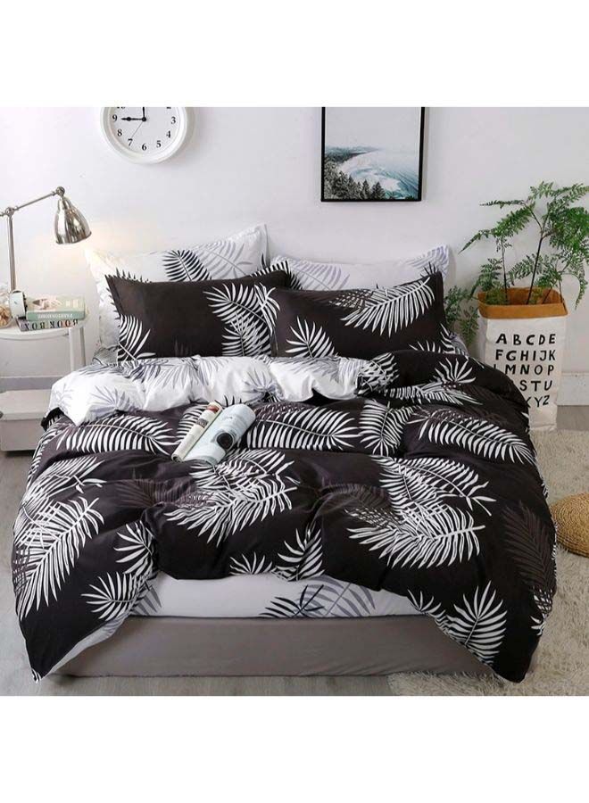 NIBEMINENT 4-Piece European Style Luxury Jacquard Single Bedding Set Polyester Multicolour 1.2meter - Image 1