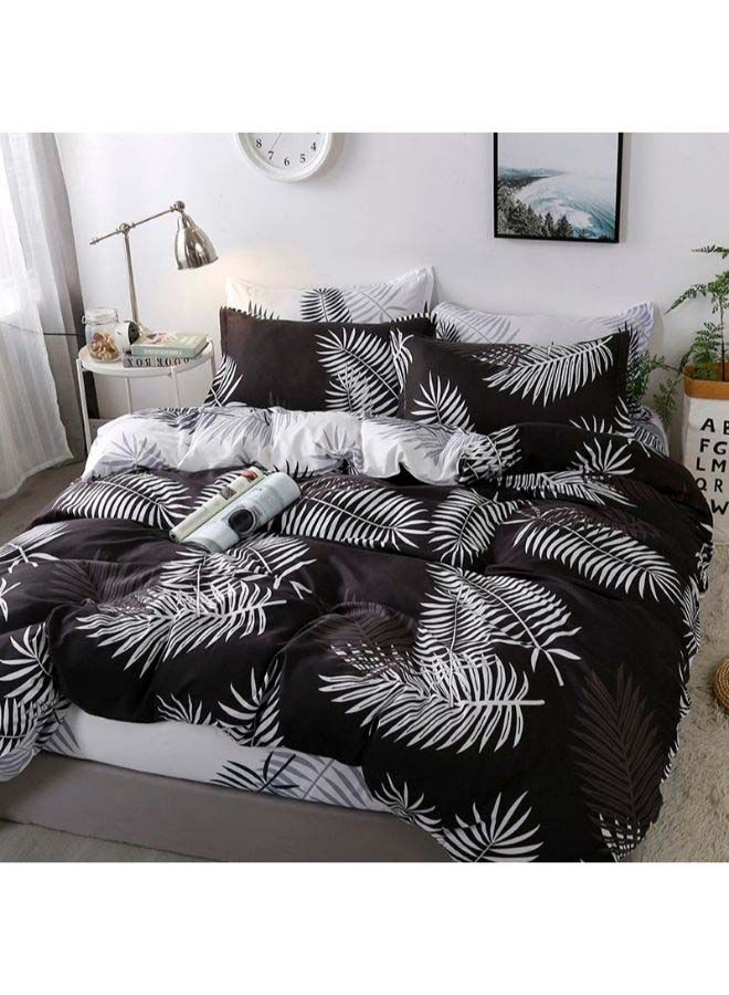 NIBEMINENT 4-Piece European Style Luxury Jacquard Single Bedding Set Polyester Multicolour 1.2meter - Image 3