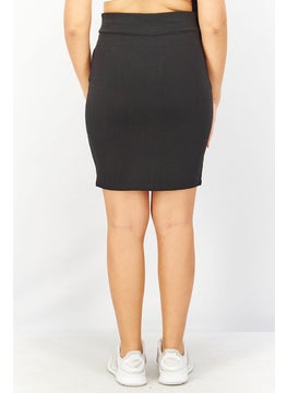 PUMA Women Tight Fit Brand Logo Pull On Mini Skirt, Black  - Image 3