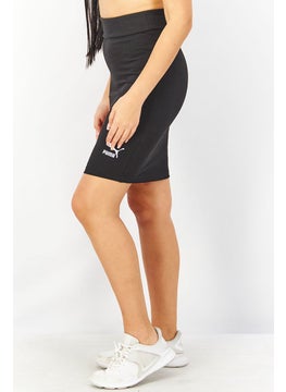 PUMA Women Tight Fit Brand Logo Pull On Mini Skirt, Black  - Image 4