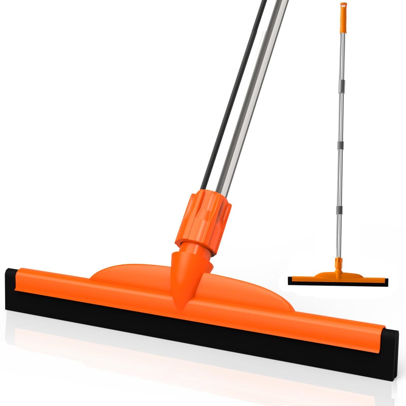 ITTAR Heavy-Duty Floor Squeegee, 62" Adjustable Handle, EVA Foam Blade, Ideal for Concrete, Garage, Patio & More - Image 1