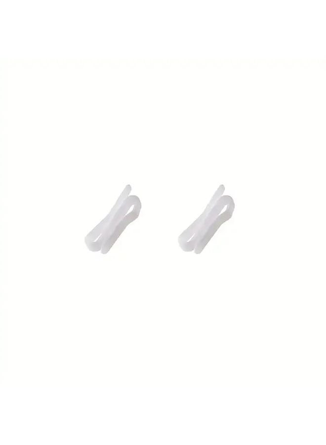 20pcs White Plastic Pinch Pleat Curtain Hooks For Shower Door And Bathroom Decor - Image 2