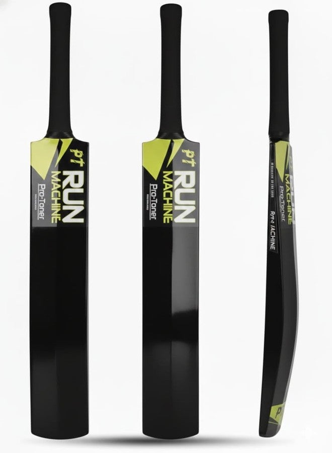 Protoner Wooden Metallic Cricket bat for Tennis bat Play (Black, Full Size,Age12+(34inch)) - Image 1