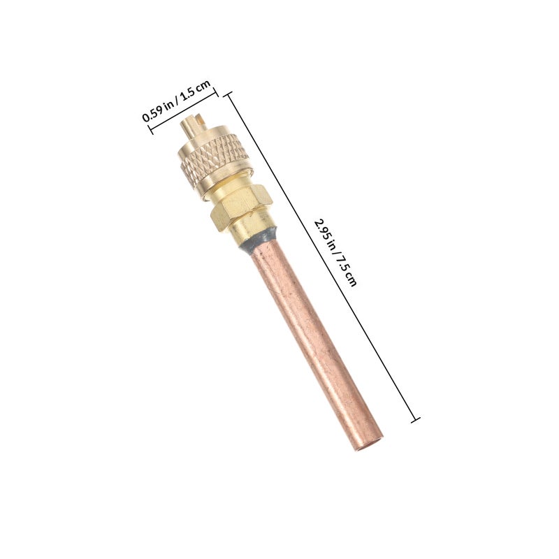 Refrigeration Service Access Valve Valve Convenient Filling Access Valve Copper Replacement - Image 2