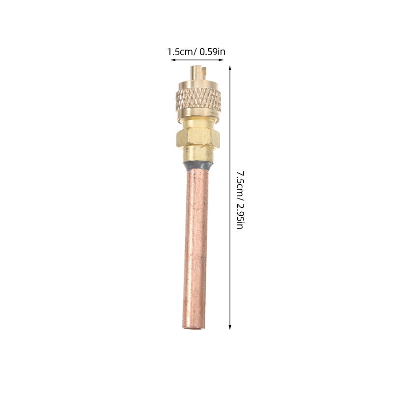 Refrigeration Service Access Valve Valve Convenient Filling Access Valve Copper Replacement - Image 3