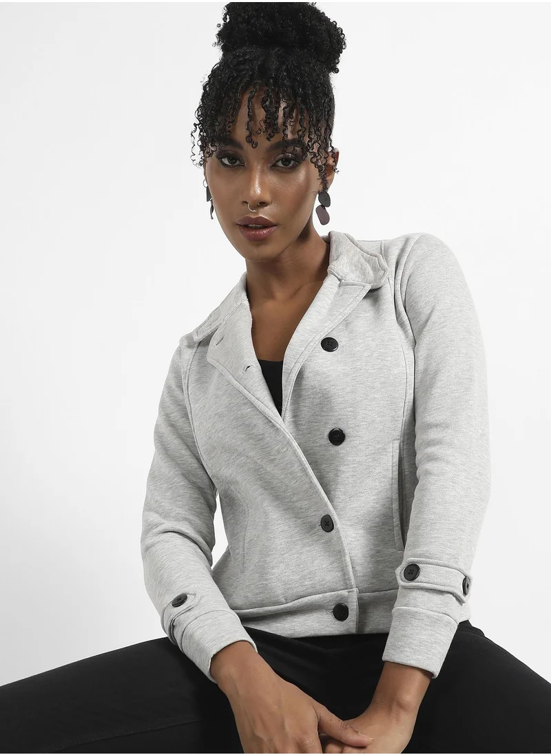 كامبوس سوترا Single-Breasted Jacket With Angled Open Pockets