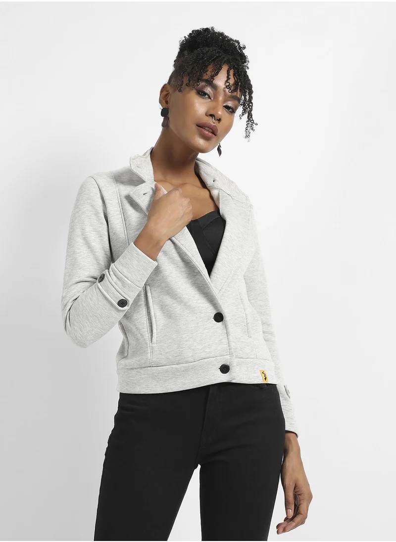 كامبوس سوترا Single-Breasted Jacket With Angled Open Pockets