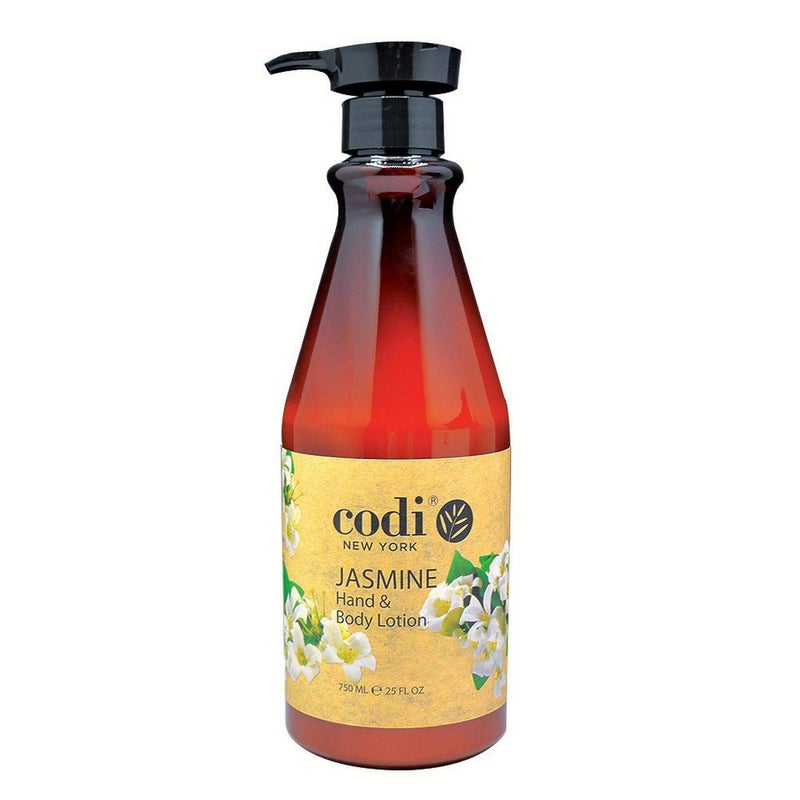 CODi Jasmine Lotion - Body and Hand Lotion with Pump for Women and Men - Jasmine Body Lotion with Wonderful Jasmine Scent - Less Greasy, Quick Absorbent - 1 750ml Bottle and 2 100ml Tubes - Image 2