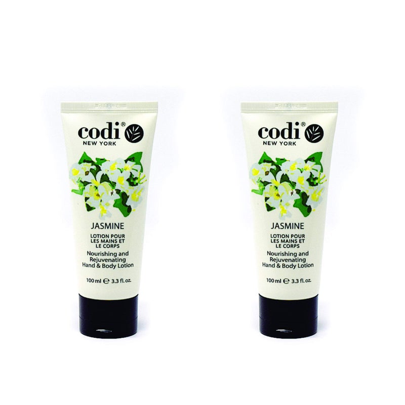 CODi Jasmine Lotion - Body and Hand Lotion with Pump for Women and Men - Jasmine Body Lotion with Wonderful Jasmine Scent - Less Greasy, Quick Absorbent - 1 750ml Bottle and 2 100ml Tubes - Image 3