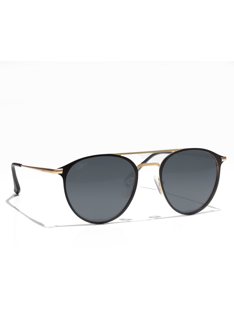 selfie Selfie Polarized Black Lense Black Metal Frame Sunglasses, SE8260-C3  - Image 3