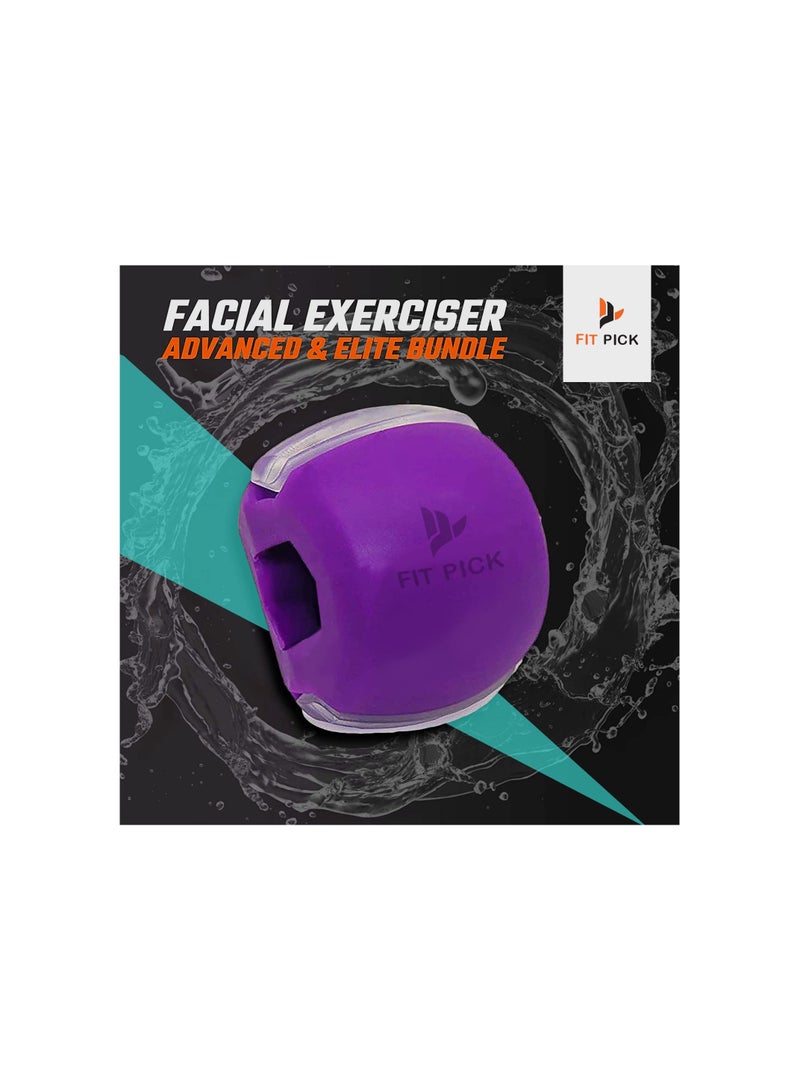 FIT PICK أداة تمرين الفك للرجال والنساء، تنغيم الوجه والفك والرقبة، أداة تمرين الفك تساعد في تحديد خط الفك، أداة تمرين الفك تساعد في تقليل التوتر والرغبة، أدوات تحديد خط الفك للرجال والنساء، شكل الفك - Image 2