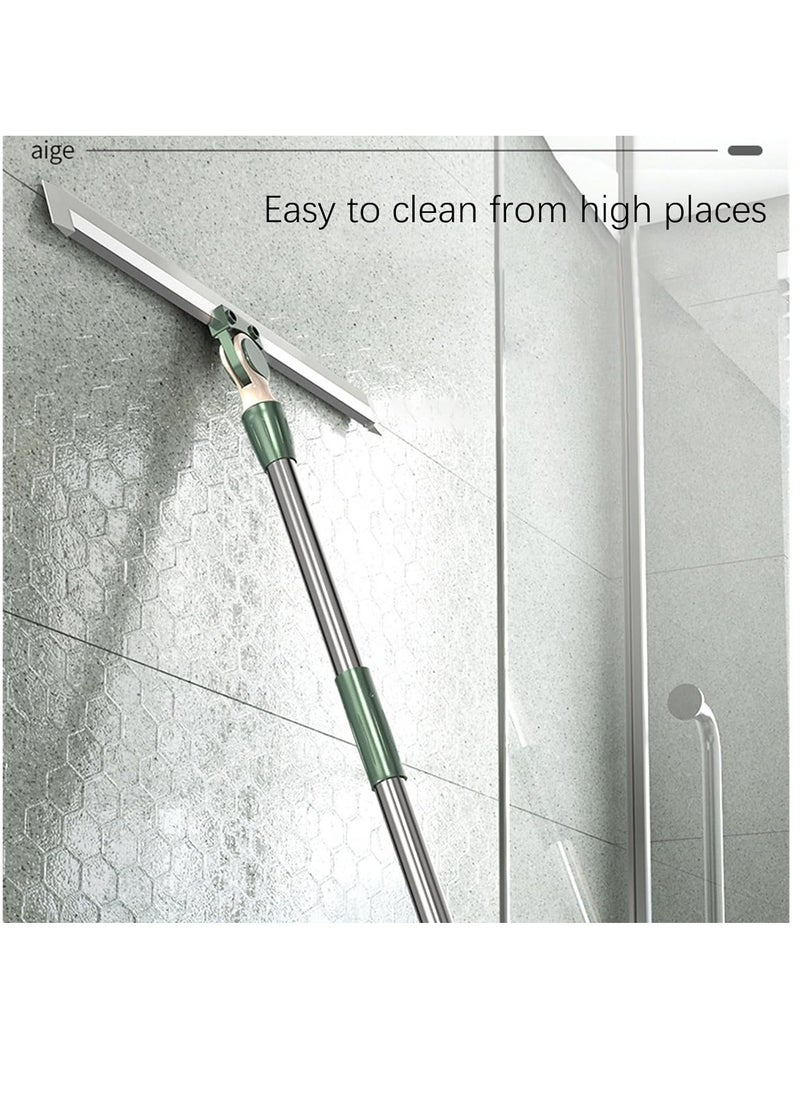 KASTWAVE 49in Long Handle Squeegee Broom for Floor, Household Floor Squeegee Broom for Shower Bathroom Kitchen Home Tile Pet Hair Fur Floor Marble Glass Window Water Foam Cleaning  - Image 3
