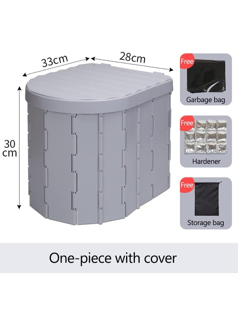 Portable Folding Toilet Upgrade Camping Toilet Potty Car Toilet Portable Potty For Adults Portable Potty Travel Toilet Commode Bucket Toilet For Camping Hikingtrips Construction Sites  - Image 2