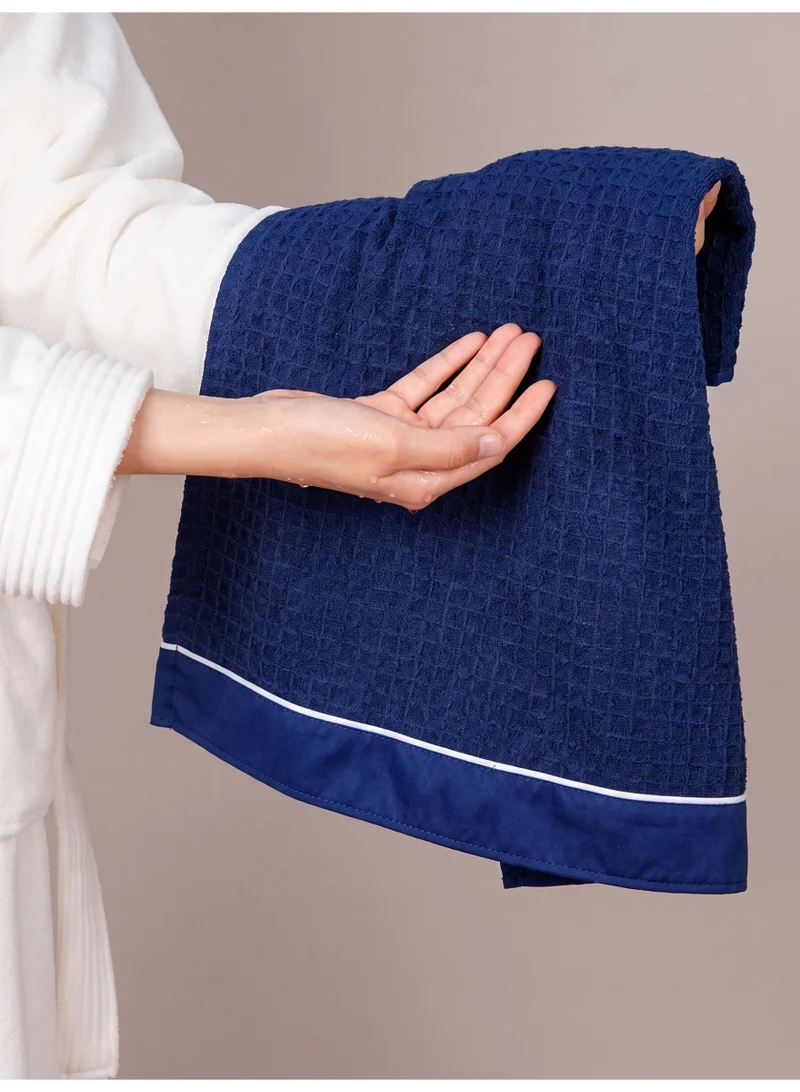 دوناتيلا مناشف يد (عبوة من قطعتين، 50 × 90 سم) – مايكروفايبر 310 GSM بنسيج وافل – فائقة النعومة وعالية الامتصاص وسريعة الجفاف، خفيفة الوزن بلون سادة للحمام، الجيم، السبا والسفر.
