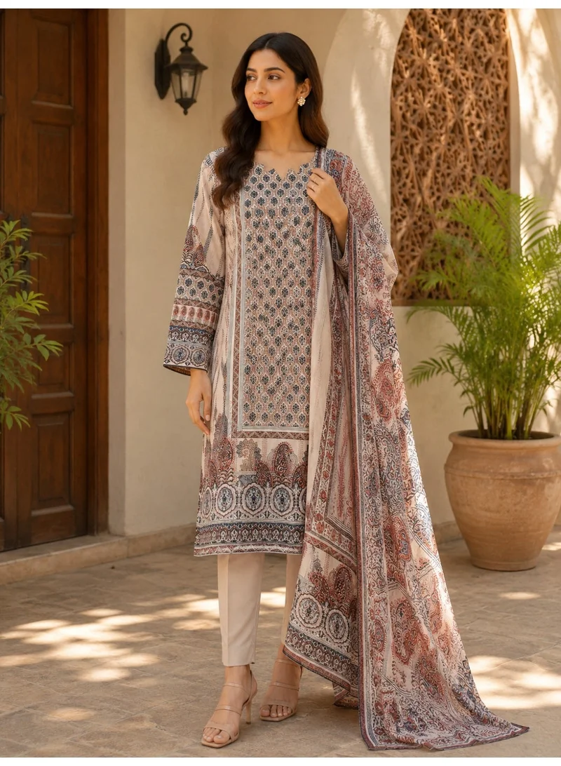 MARWHITE 3-Piece Basic Printed Suit for Women