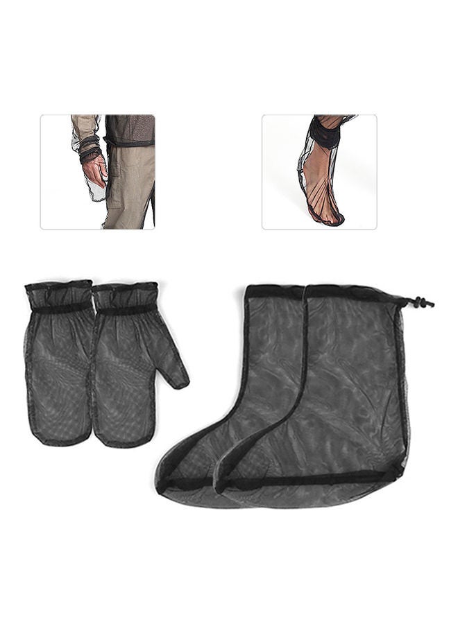NIBEMINENT Lightweight Mesh Mosquito Gloves And Mittens With Socks - Image 1