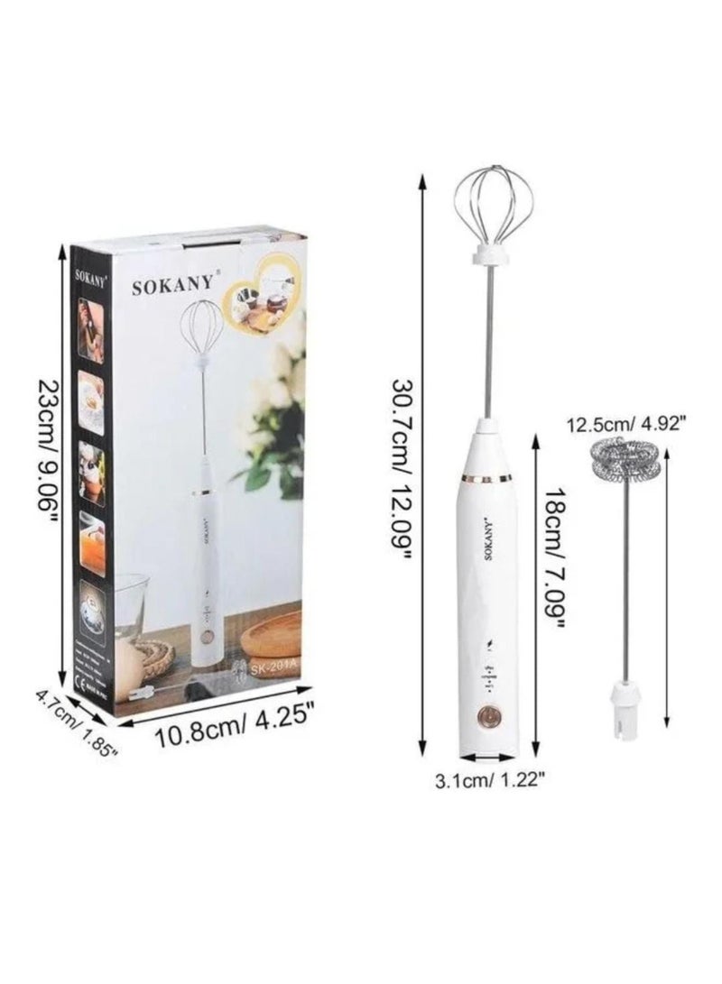 sokany USB Hand Stick Mixer - Egg Beater 30 W Sk-201A Multicolour - Image 4