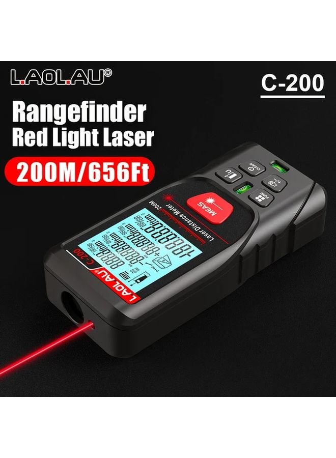 Laser Distance Meter 200M 656FT High Precision Multifunctional Measuring Tool - Image 1