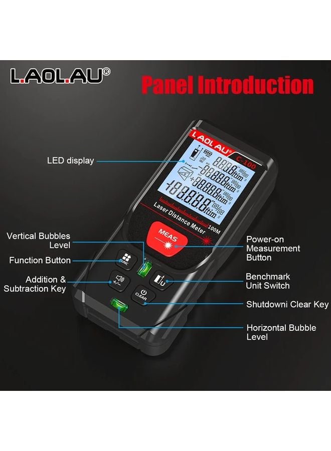 Laser Distance Meter 200M 656FT High Precision Multifunctional Measuring Tool - Image 3
