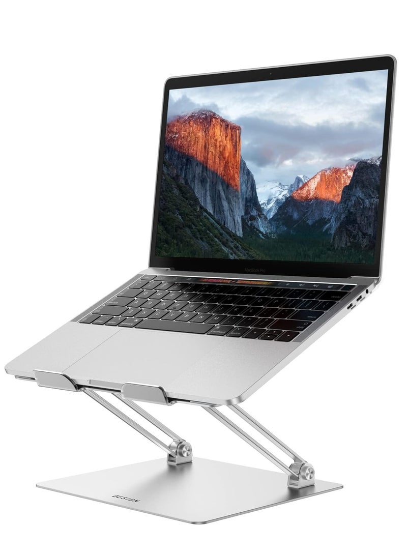 Aluminum Laptop Stand Comfortable Adjustable Notebook Computer Riser Compatible with MacBook Air Pro Dell Watch Lenovo and All 11-17 Inch Aluminum  - Image 2