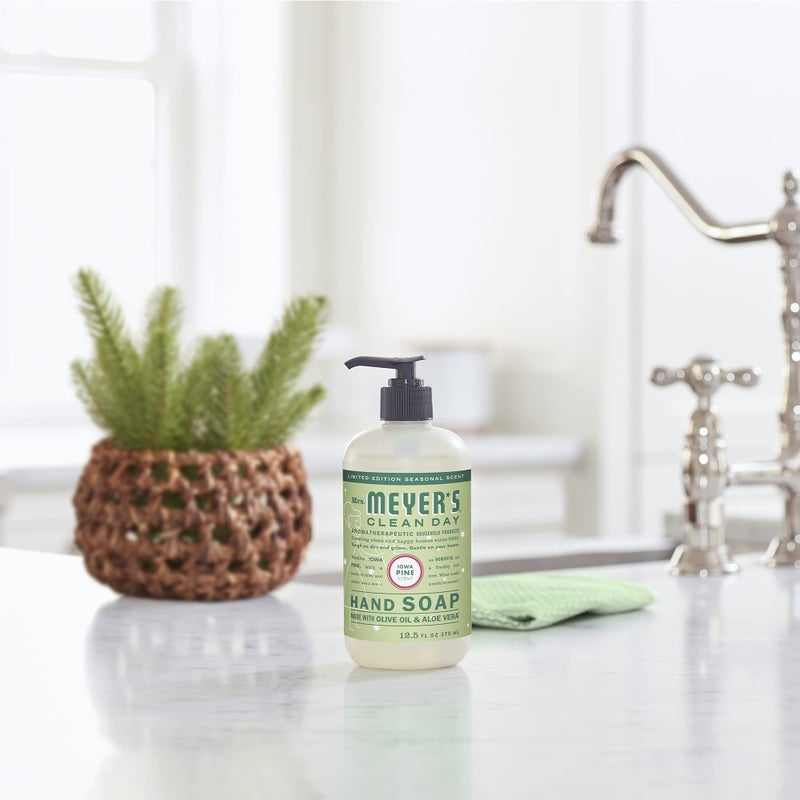 MRS. MEYER'S CLEAN DAY Hand Soap, Made with Essential Oils, Biodegradable Formula, Limited Edition Iowa Pine, 12.5 Fl. Oz - Pack of 3 - Image 5