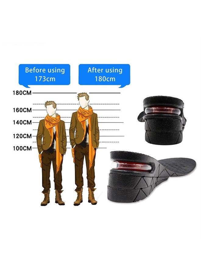 ERGOfoot - Height Increase Insoles 3-Layer 2.75 inch Air Cushion Taller Shoes Insoles Heel Insert for Men and Women by ERGOfoot - Image 1
