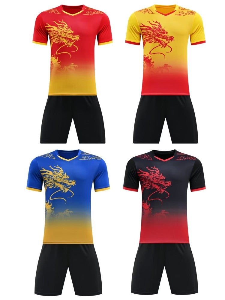 Dragon Boat Clothing, Dragon Boat Clothing, Short-Sleeved Suit, Dragon Pattern Dragon Boat Racing Performance Clothing, Team Uniform, Competition Training Clothing - Image 2