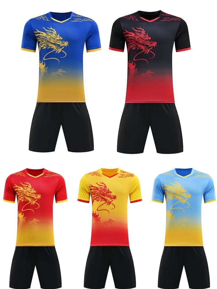 Dragon Boat Clothing, Dragon Boat Clothing, Short-Sleeved Suit, Dragon Pattern Dragon Boat Racing Performance Clothing, Team Uniform, Competition Training Clothing - Image 3