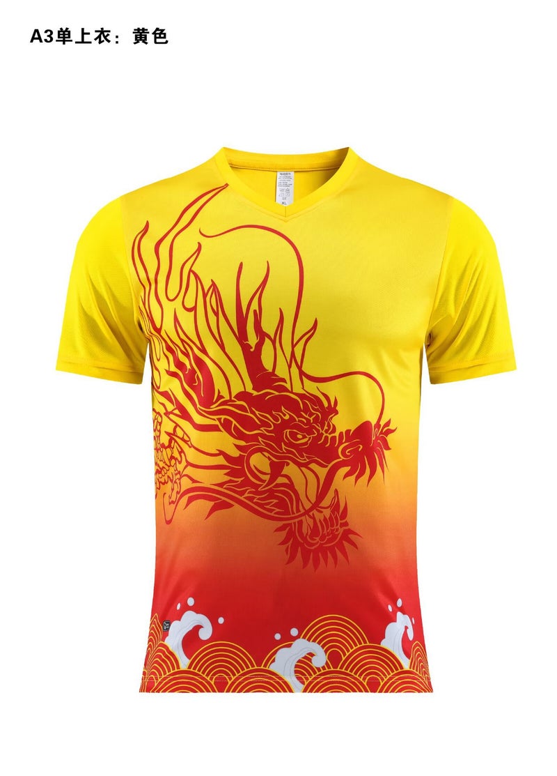 Dragon Boat Clothing, Dragon Boat Clothing, Short-Sleeved Suit, Dragon Pattern Dragon Boat Racing Performance Clothing, Team Uniform, Competition Training Clothing - Image 4