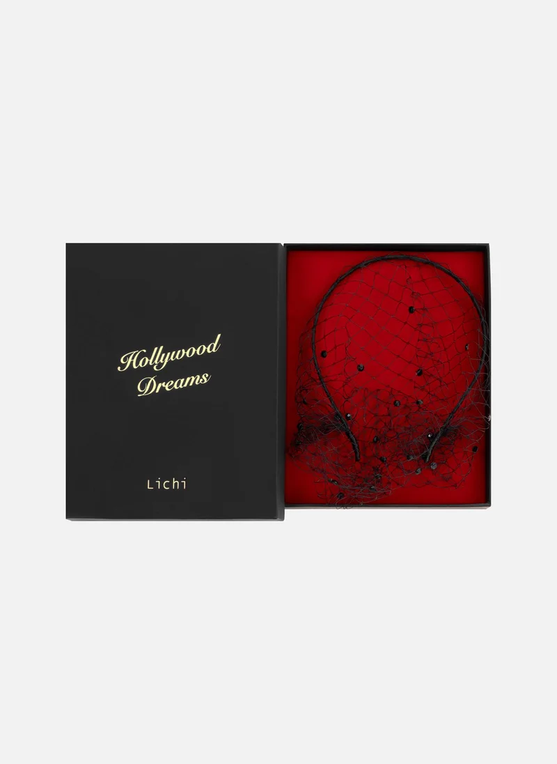 Lichi Hairband with veil-mesh