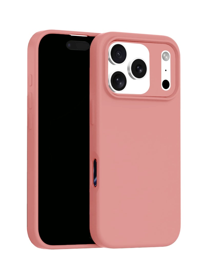 Raxoom Apple iPhone 17 Pro 5G 2025 Soft Liquid Silicone Case Cover (Model MCRPSN) in Elegant Pink â€“ Slim, Lightweight, Shock-Absorbent Protective Phone Case with Precise Cutouts and Comfortable Grip - Image 1