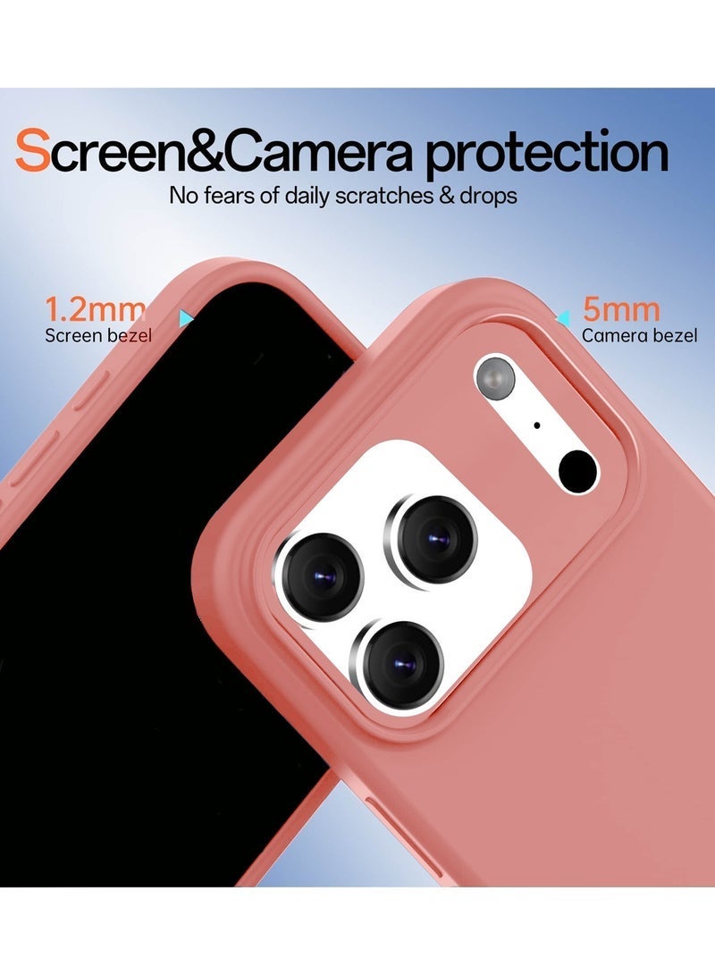 Raxoom Apple iPhone 17 Pro 5G 2025 Soft Liquid Silicone Case Cover (Model MCRPSN) in Elegant Pink â€“ Slim, Lightweight, Shock-Absorbent Protective Phone Case with Precise Cutouts and Comfortable Grip - Image 4