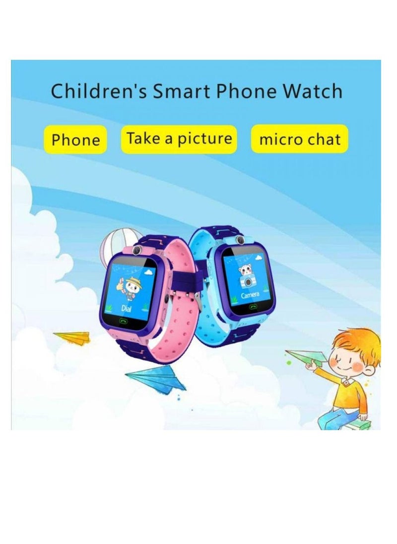 XO - Ultra-thin Waterproof Kids Tracker Phone Call For Boys Girls Sport Smart Watch Pink - Image 1