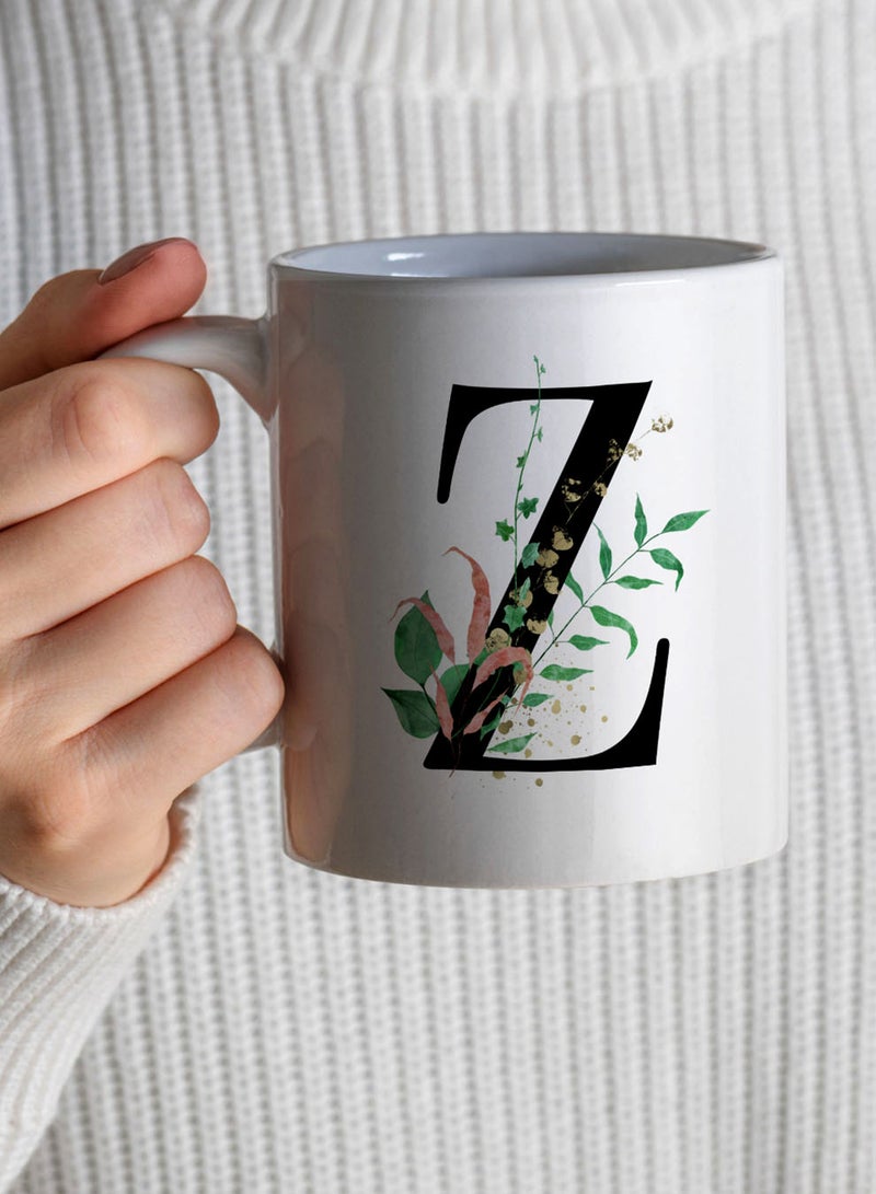 LOWHA 11 oz Ceramic Mug with Letter Z Design on Both Sides - Image 4