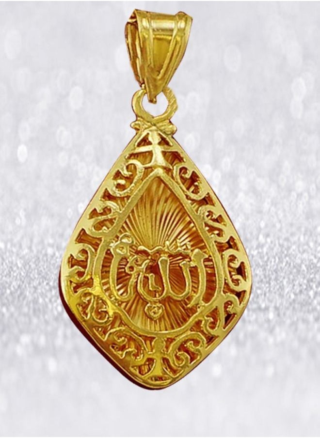 DubaiGallery - Fashion Jewelry Highly craftsmanship New Arabic Muslim Islamic Allah Gold Plated Pendant Necklace Jewelry Ramdan Gift - Image 1