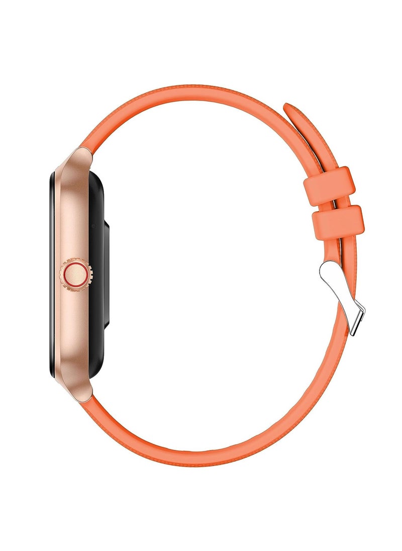 Xcell - Xcell G7 Talk Professional Smart watch 1.96 HD Screen, Heart Rate,BP,Oxygen Monitoring, Receive & Make Calls, Water Resistance: IP67,1 Week Battery Life,Compatibility: iOS-Android - Orange - Image 1