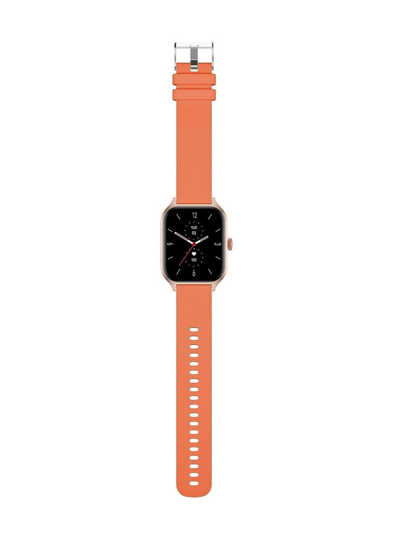 Xcell - Xcell G7 Talk Professional Smart watch 1.96 HD Screen, Heart Rate,BP,Oxygen Monitoring, Receive & Make Calls, Water Resistance: IP67,1 Week Battery Life,Compatibility: iOS-Android - Orange - Image 1