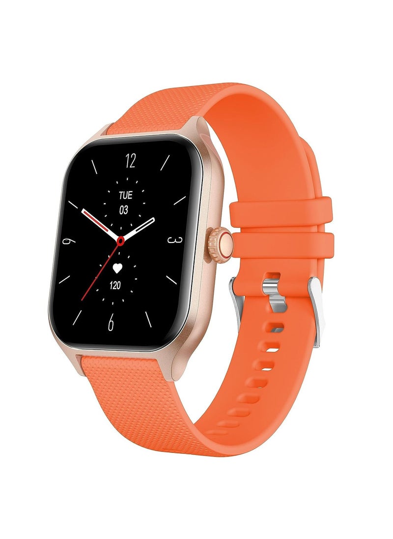 Xcell - Xcell G7 Talk Professional Smart watch 1.96 HD Screen, Heart Rate,BP,Oxygen Monitoring, Receive & Make Calls, Water Resistance: IP67,1 Week Battery Life,Compatibility: iOS-Android - Orange - Image 1