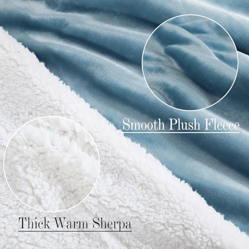 VAS COLLECTIONS Flannel Sherpa Baby Blanket | 2-Layer Soft & Fluffy AC Blanket | 250 GSM, 800 g Lightweight All-Season Wrapping Sheet for Newborns (Baby Aqua, 130 × 105 cm, 3–24 Months) - Image 5