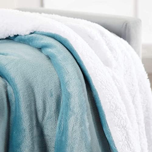 VAS COLLECTIONS Flannel Sherpa Baby Blanket | 2-Layer Soft & Fluffy AC Blanket | 250 GSM, 800 g Lightweight All-Season Wrapping Sheet for Newborns (Baby Aqua, 130 × 105 cm, 3–24 Months) - Image 4