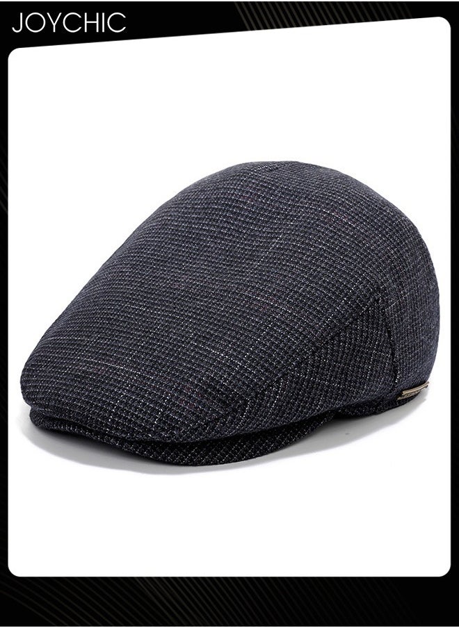 Joychic - Men's Classic Winter Warm Flat Cap Light Square Design Beret Cap Adjustable Irish Cabbie Gatsby Hat Newsboy Cap Outdoor Hunting Hat One Size - Image 1