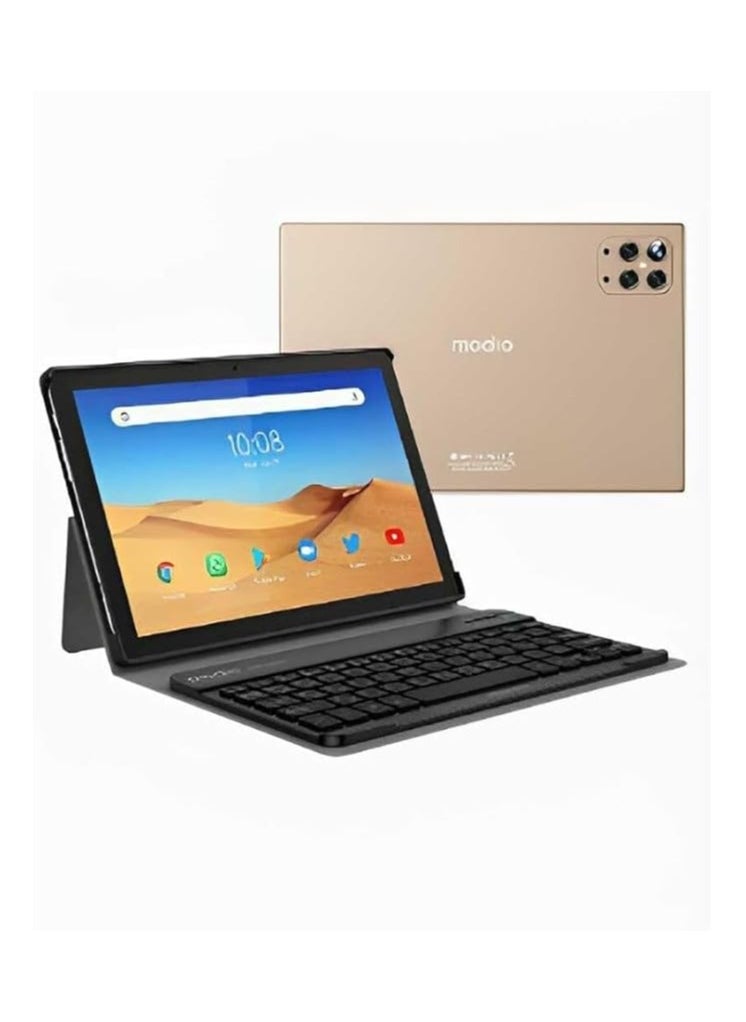 REBENUO M19 tablet 10.1-inch screen size 8GB RAM and 512GB storage space supports 5G LTE connection latest version (golden)  - Image 1