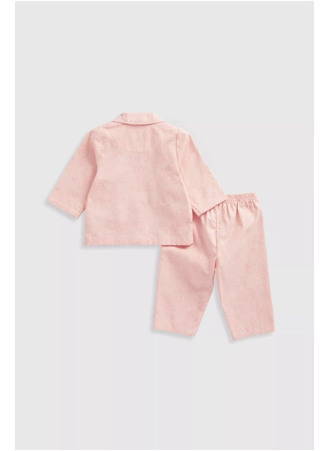 mothercare - Swan Woven Baby Pyjamas - Image 1