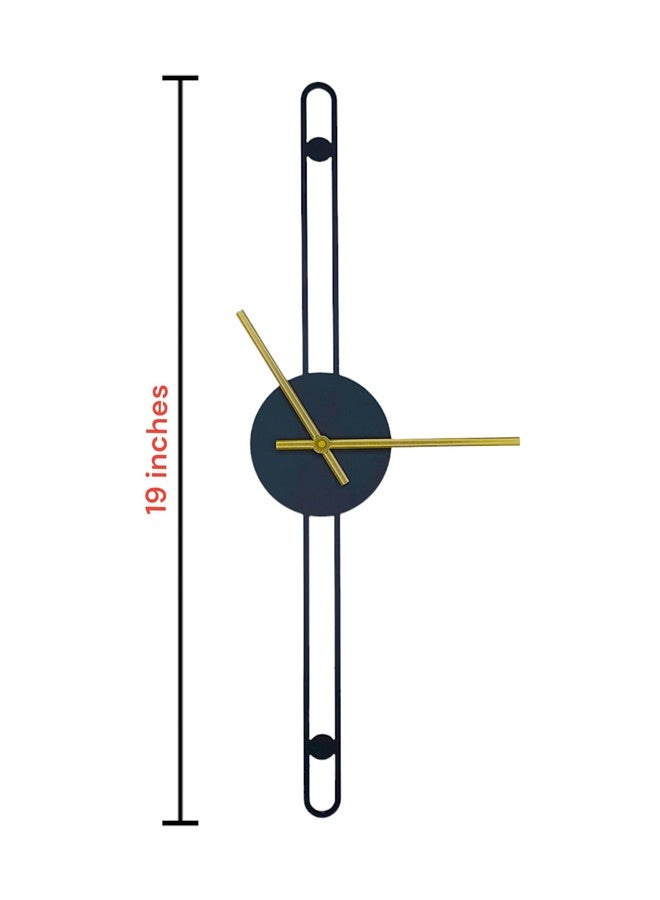 POSHIO® POSHIO Clock for Home Stylish Latest | Minimalist Metal Clock- Big diwal ghadi | Stylish Analog Big Size Wall Watch | Decor Gift Item (Style 1, 19 x 3.9 inches) - Image 3